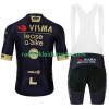 Set Kurzarmtrikot + Trägerhose Visma Lease A Bike 2024 Black